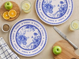 Hermia French Serv Blue Juego de Platos de Servicio (6 Piezas)